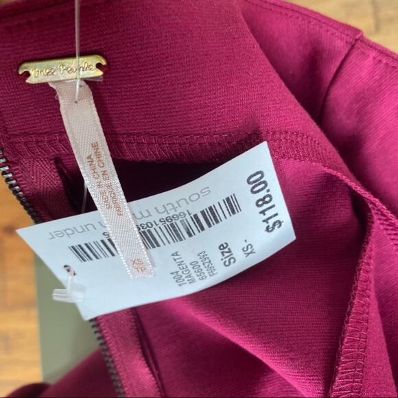 FREE PEOPLE Cha Cha Fuschia Skater Dress - Picture 6 of 8